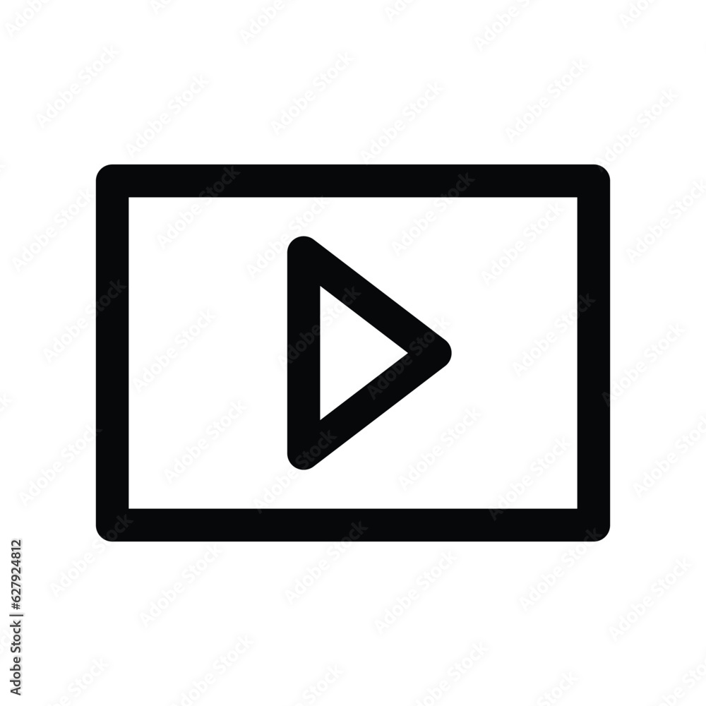 Video movie film vector icon Video movie film vector icon