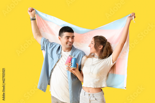 Young couple with transgend...