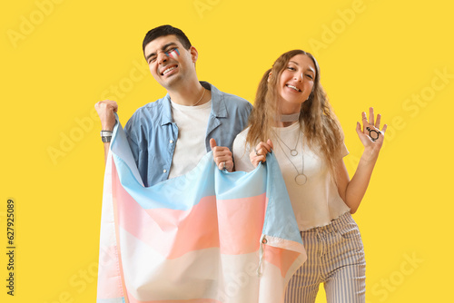 Young couple with transgend...