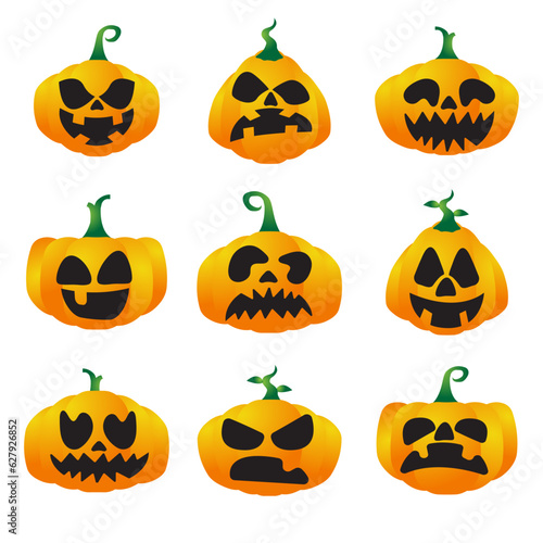 The jack o lantern pumpkin Boarder line for halloween content