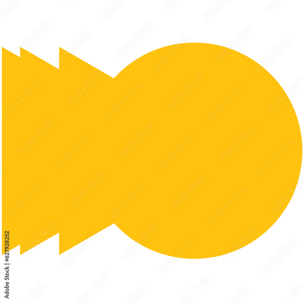 Digital Png Illustration Of Yellow Pattern On Transparent Background