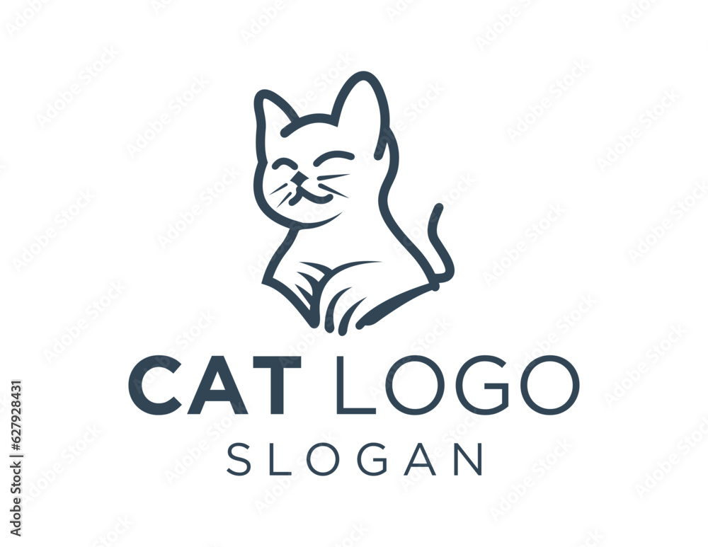 Logo design about Cat on a white background. made using the CorelDraw application. Logo design about Cat on a white background. made using the CorelDraw application.