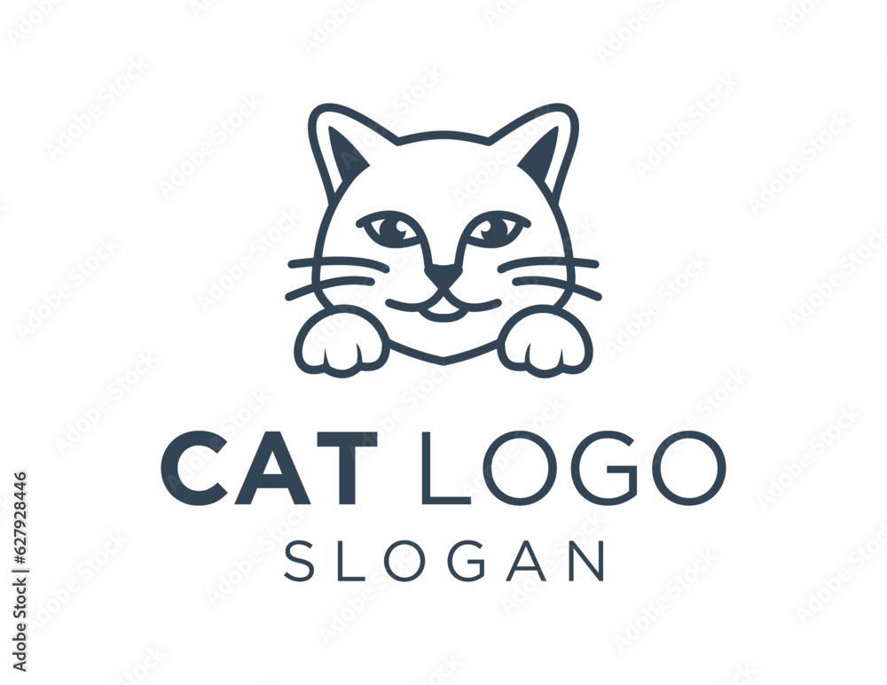 Logo design about Cat on a white background. made using the CorelDraw application. Logo design about Cat on a white background. made using the CorelDraw application.