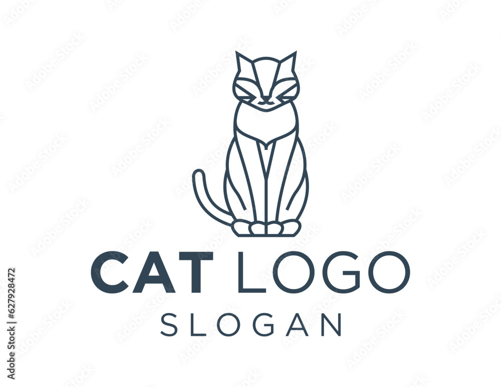 Logo design about Cat on a white background. made using the CorelDraw application. Logo design about Cat on a white background. made using the CorelDraw application.