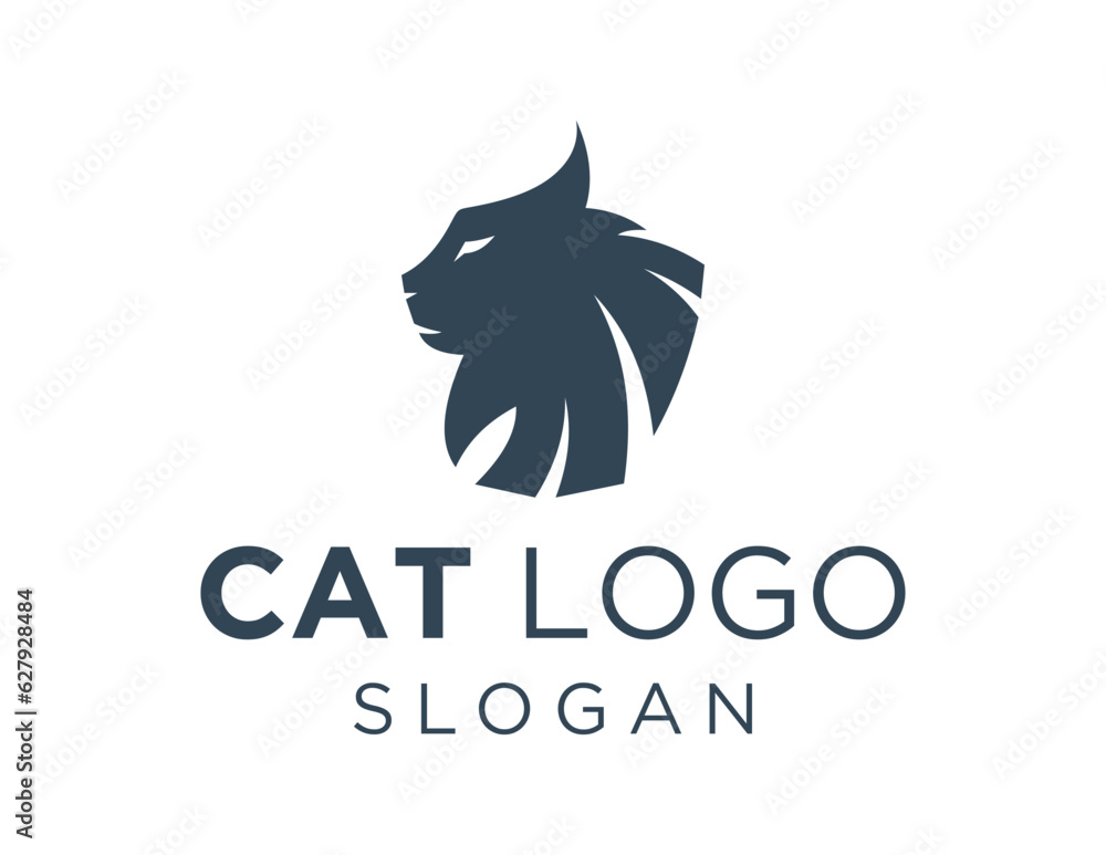 Obraz premium Logo design about Cat on a white background. made using the CorelDraw application.