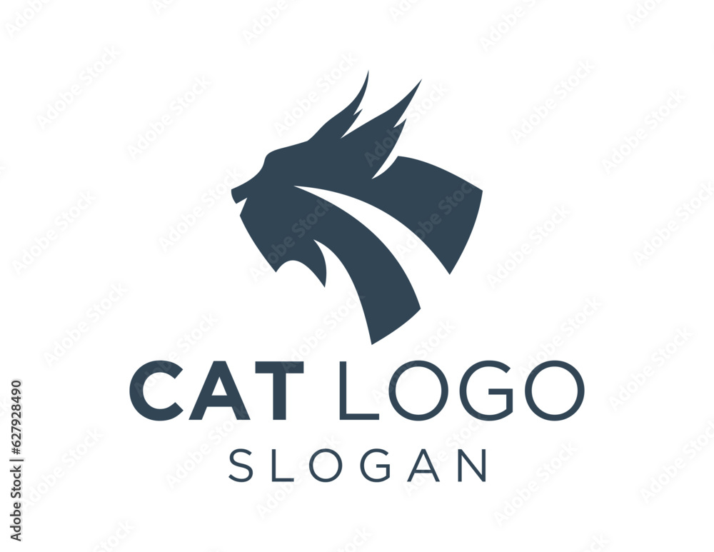 Fototapeta premium Logo design about Cat on a white background. made using the CorelDraw application.