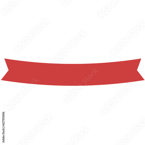 Digital png illustration of red ribbon with copy space on transparent background
