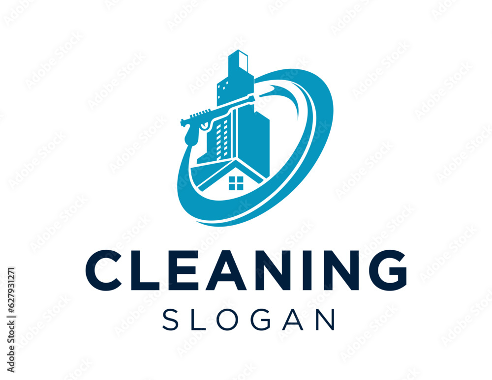 Logo design about Cleaning on a white background. made using the CorelDraw application.