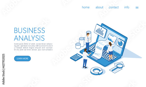 Landing page template Secure login and sign up concept illustration. Isometric vector.2