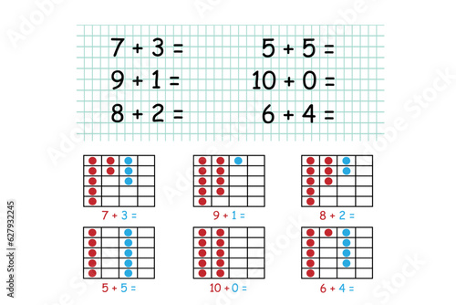 addition subtraction test question simple questions primary school first grade school math lesson concept