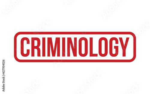 Criminology Rubber Stamp Seal Vector