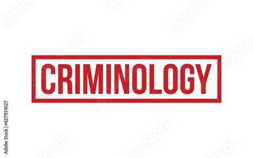 Criminology Rubber Stamp Seal Vector