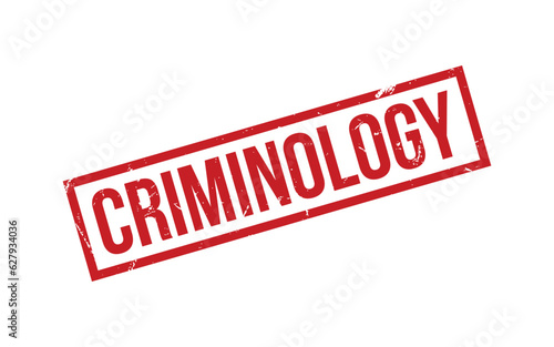 Criminology Rubber Stamp Seal Vector