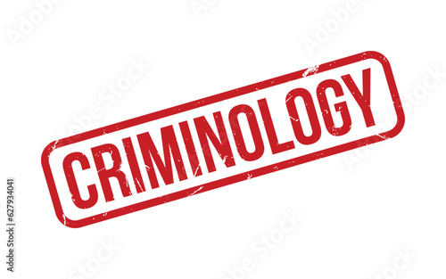 Criminology Rubber Stamp Seal Vector