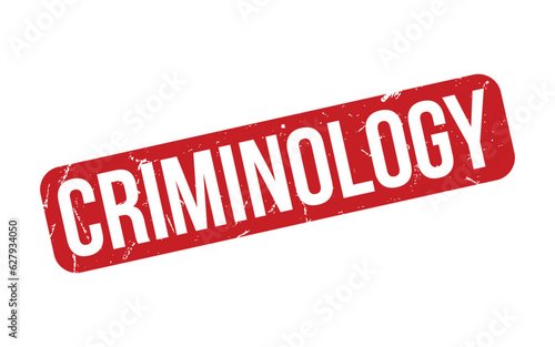Criminology Rubber Stamp Seal Vector