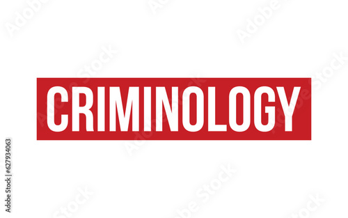 Criminology Rubber Stamp Seal Vector