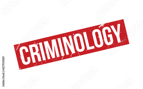 Criminology Rubber Stamp Seal Vector