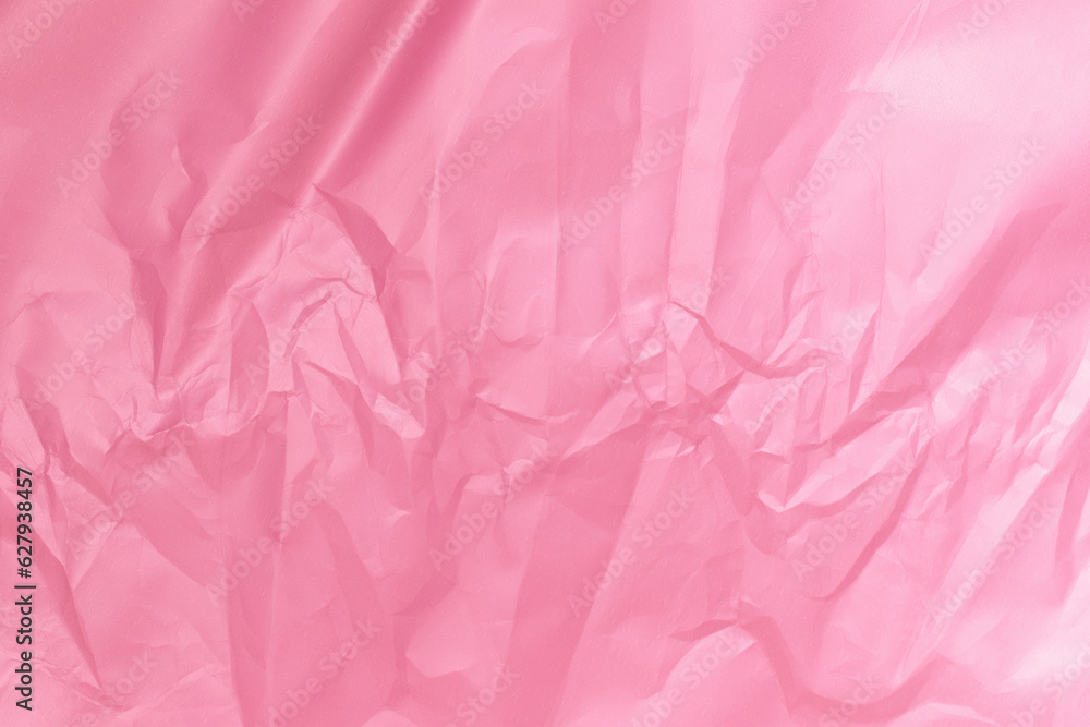 Fototapeta premium background by pink crumpled paper