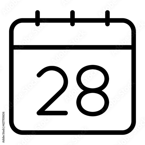 calendar line icon