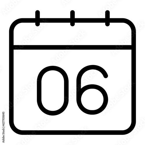 calendar line icon