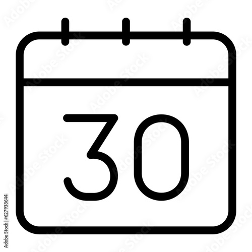 calendar line icon