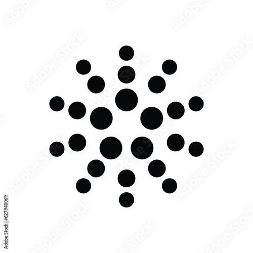 Black solid icon for ada  molecular