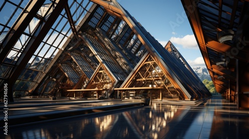 Wallpaper Mural steel roof truss engineering construction Torontodigital.ca