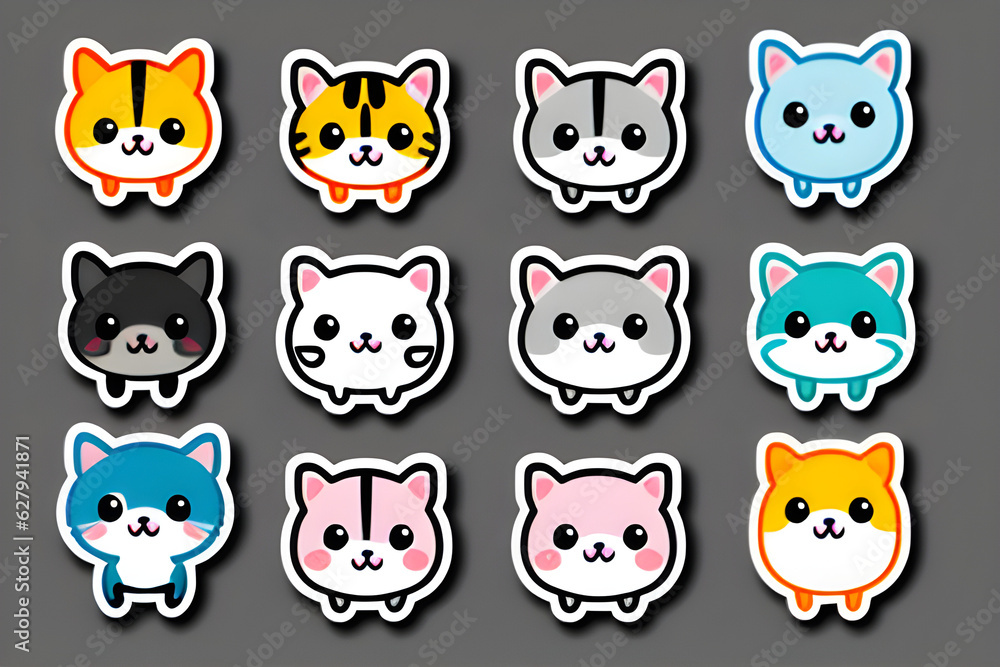 animal stickers.generative ai