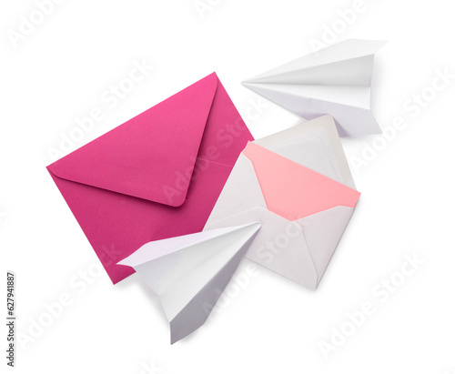 Envelopes with card and pap...