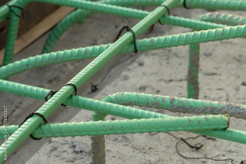 Epoxy coated rebar is used in concrete subjected to corrosive conditions. These may include