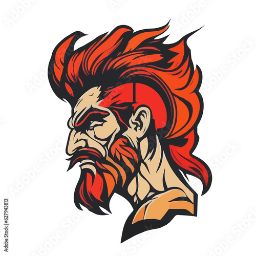 Wallpaper Mural man's head from ancient Greek times, featuring a laurel wreath that signifies the intertwining of mythology and culture in ancient Rome and Greece Torontodigital.ca