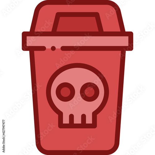 hazardous two tone icon