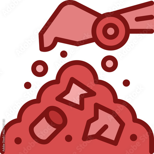landfill two tone icon