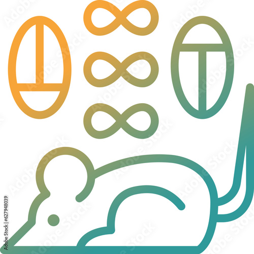 pest gradient line icon