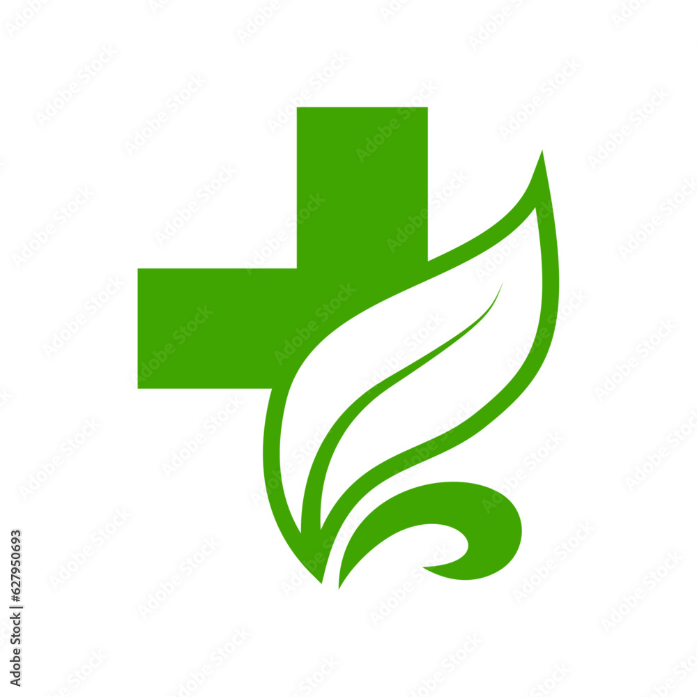 Medical care, healthcare, treatment service, natural, diagnostic centre, stethoscope leaf, plus and hands icon combination vector logo design. Medical care, healthcare, treatment service, natural, diagnostic centre, stethoscope leaf, plus and hands icon combination vector logo design.
