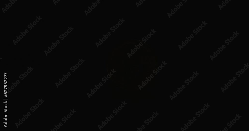 Brief twinkle, motion, light cut, golden bitcoin Brief twinkle, motion, light cut, golden bitcoin