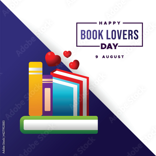 Happy Book Lovers Day Design