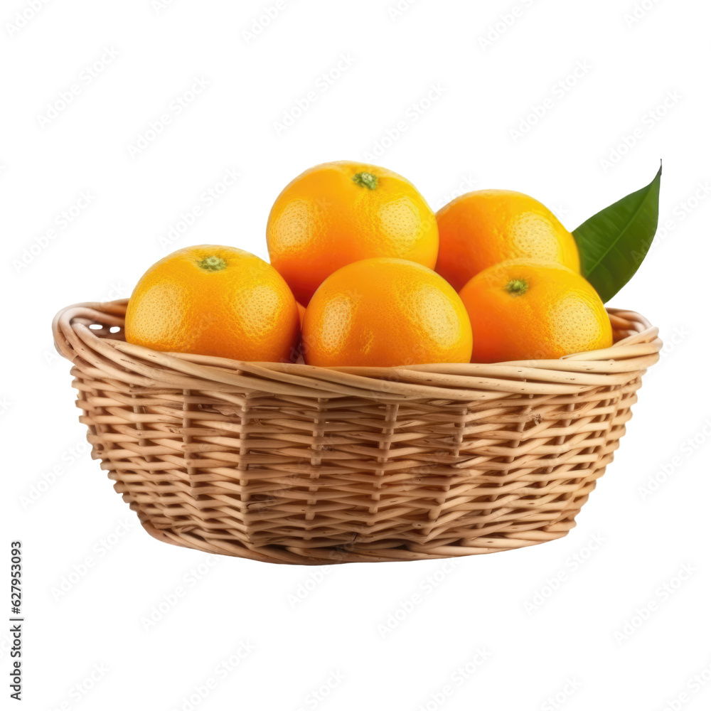 Illustration of wicker basket full of ripe orange fruits isolated on transparent background. PNG clip art element. Illustration of wicker basket full of ripe orange fruits isolated on transparent background. PNG clip art element.