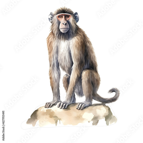 portrait of a baboon