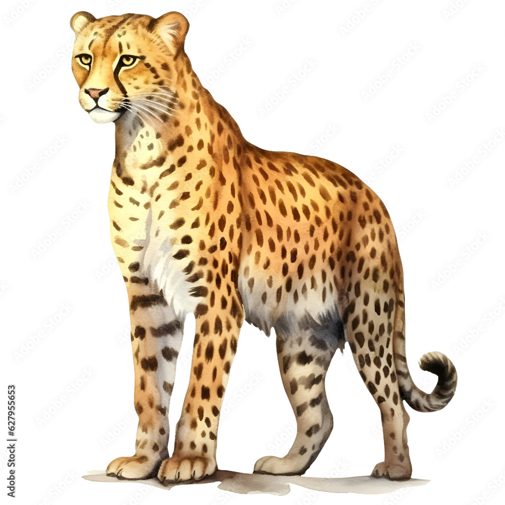 leopard in front of a white background leopard in front of a white background