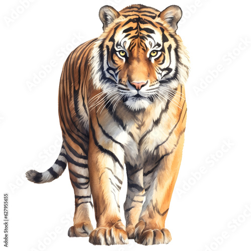 tiger isolated on white background