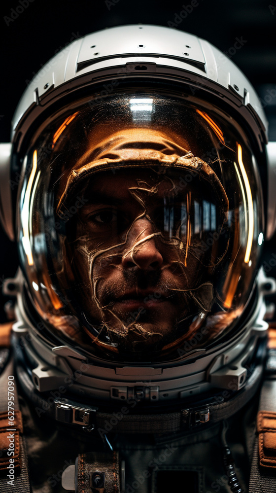 Cosmic Dreamscape: Astronaut's Vision in Space, Generative AI Cosmic Dreamscape: Astronaut's Vision in Space, Generative AI