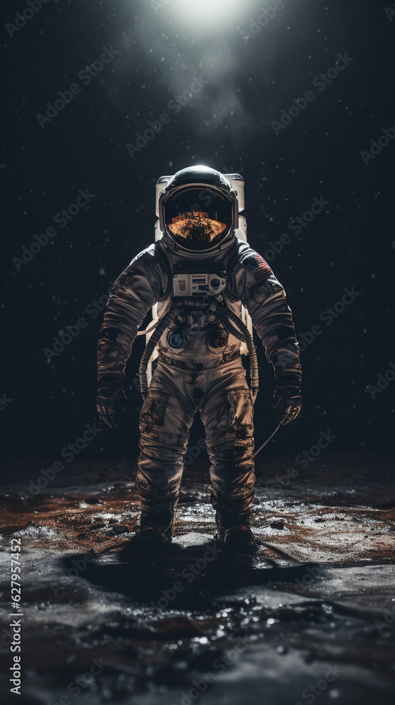 Astronaut's Lonesome Journey Through the Sea of Stars, Generative AI Astronaut's Lonesome Journey Through the Sea of Stars, Generative AI