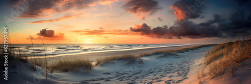 Sunset at the dune beach. G...