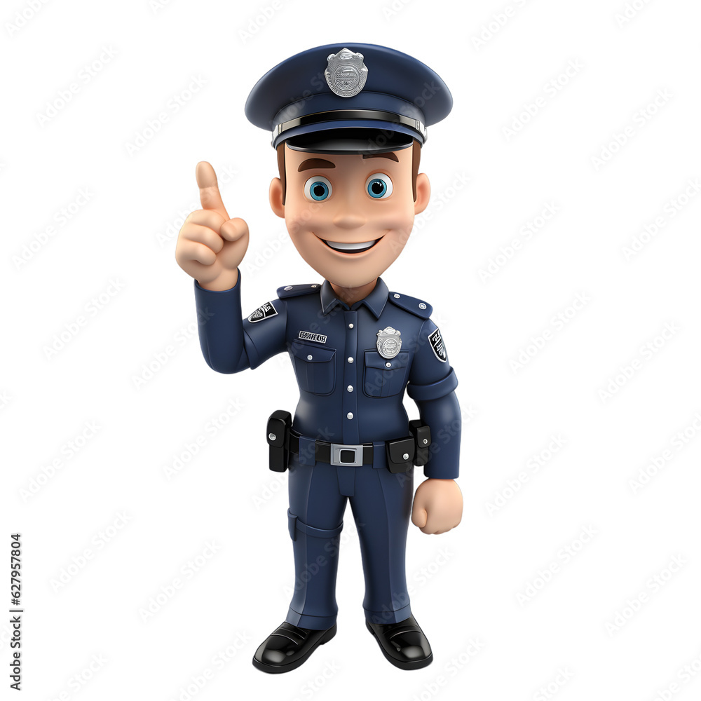 3D police officer 3D police officer