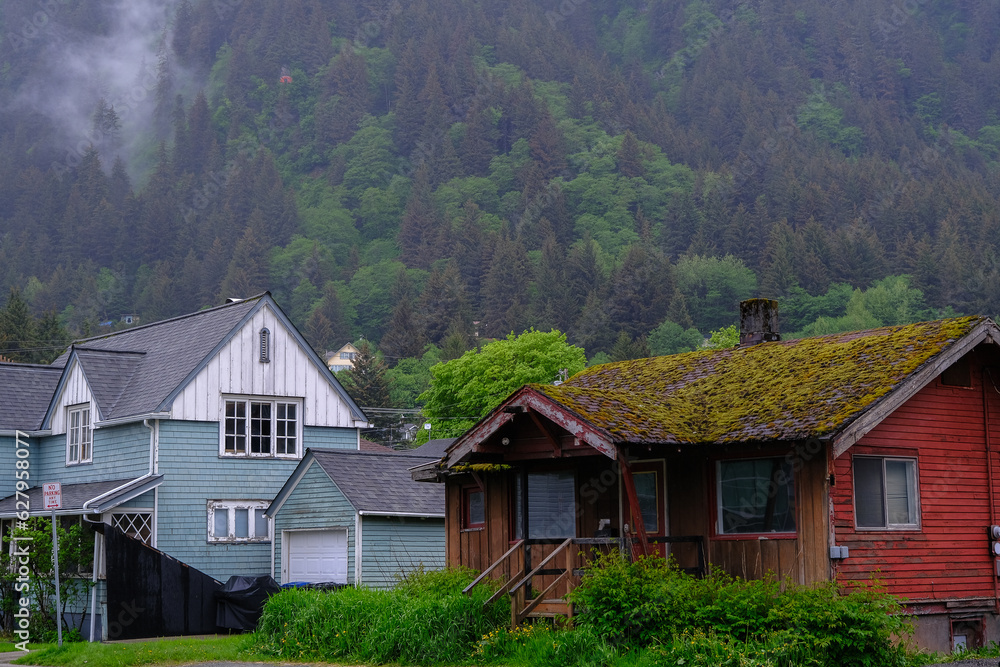 Fotka „Street view cityscape town landscape nature scenery in Juneau