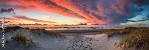 Sunset at the dune beach. G...