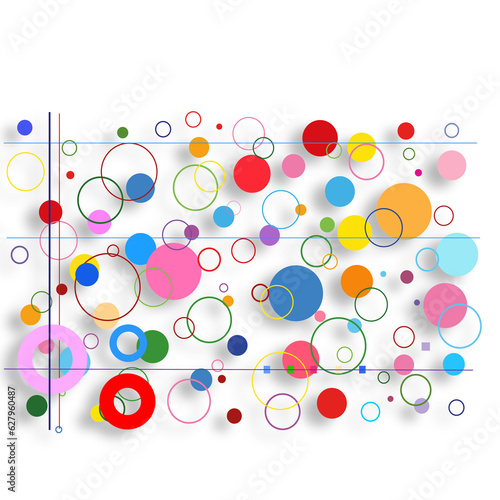 pattern with colorful circles 