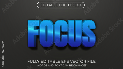 Focus editable text effect. Editable text style effect