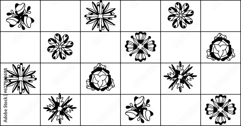 doodle flowers pattern doodle flowers pattern